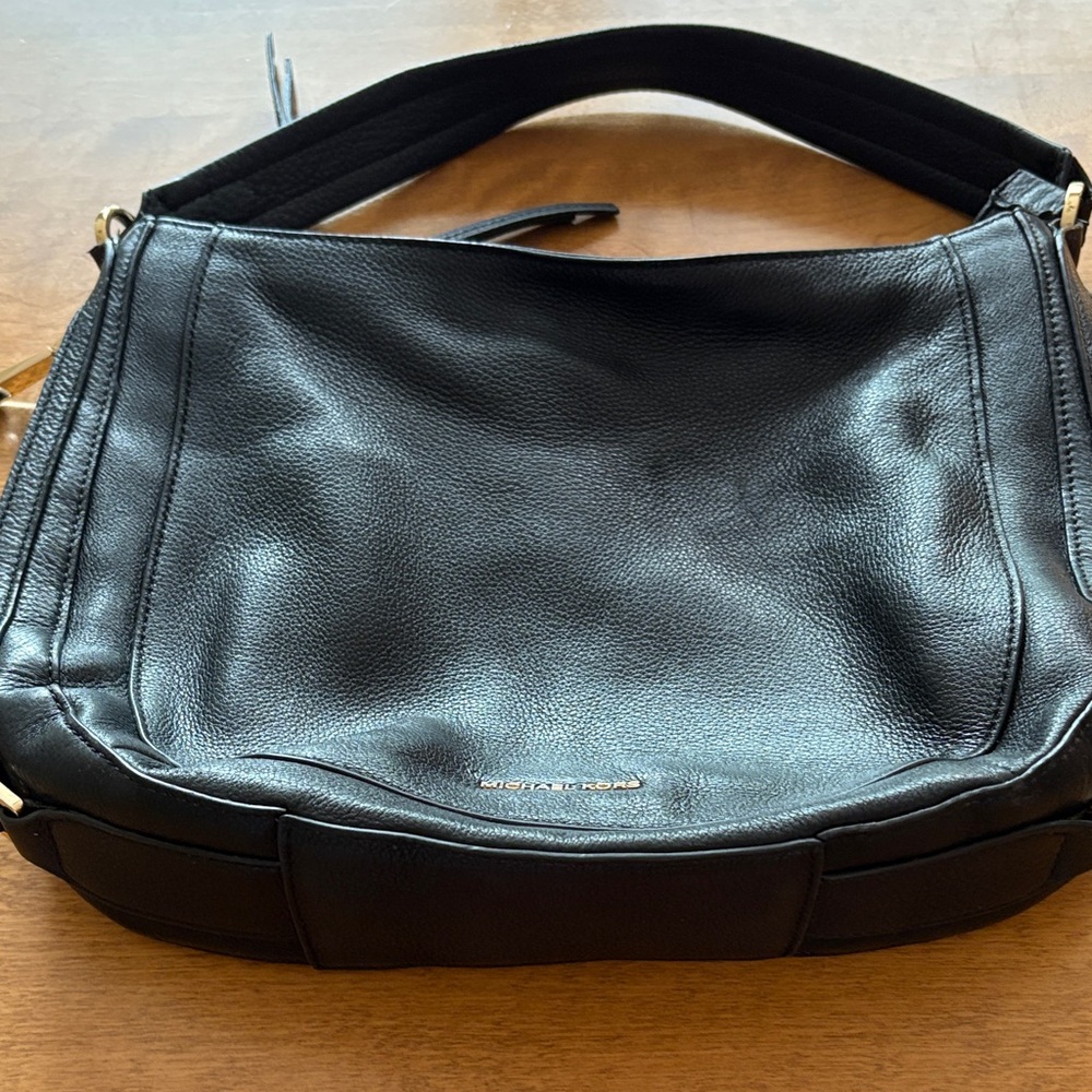 Black Leather Shoulder Bag